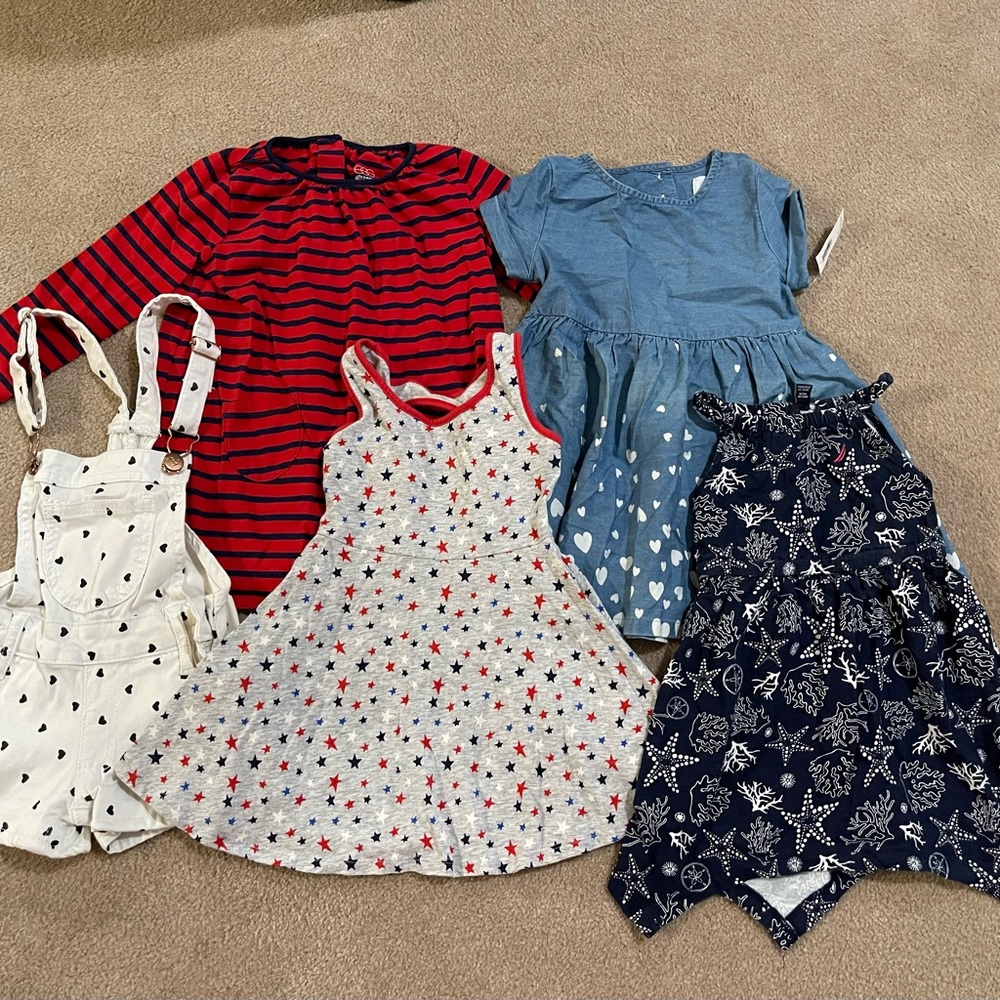 Lot of 5 Girls dresses size 2